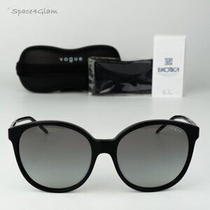 Vogue Women Sunglasses Black Grey Gradient Butterfly VO5509S W44/1156 BRAND NEW